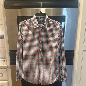 Vineyard Vines Men's Plaid Shirt - Red, Blue, White